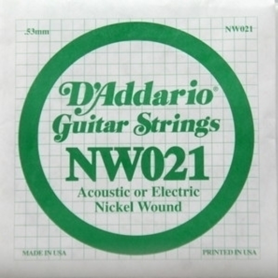 DADDARIO NW021 Elektro Akustik Tel Nickel Wound (Re)
