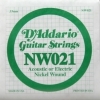 DADDARIO NW021 Elektro Akustik Tel Nickel Wound (Re)