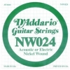 DADDARIO NW024 Elektro Akustik Tel Nickel Wound( Re)