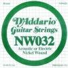 DADDARIO NW032 Elektro Akustik Tel Nickel Wound (La)