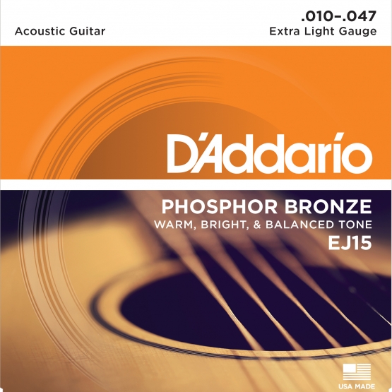 DADDARIO EJ 15 Akustik Tel Set Extra Light(.010)