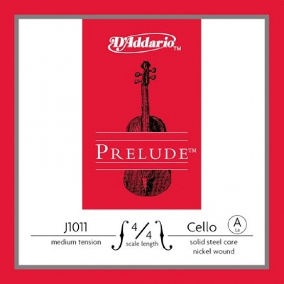 DADDARIO CELLO TEK TEL, PRELUDE, A-LA, 4/4 SCALE, MEDIUM TE