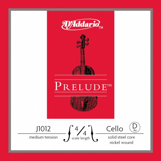 DADDARIO CELLO TEK TEL, PRELUDE, D-RE, 4/4 SCALE, MEDIUM TE