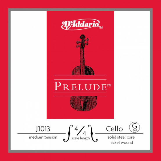 DADDARIO CELLO TEK TEL, PRELUDE, G-SOL, 4/4 SCALE, MEDIUM T