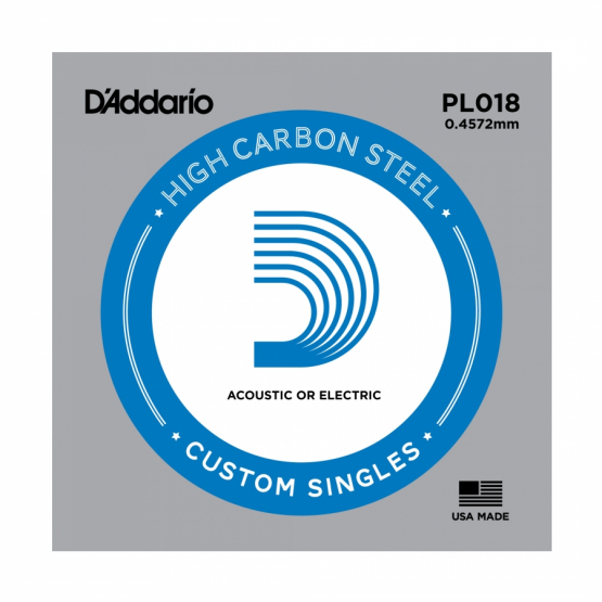 DADDARIO PL 018 Elektro Tek Tel g sol Plaın Steel 018