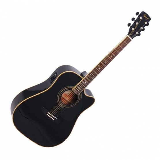 CORT AD 880 CEBK Elektro Akustik Gitar Siyah With Bag (Kılıflı)