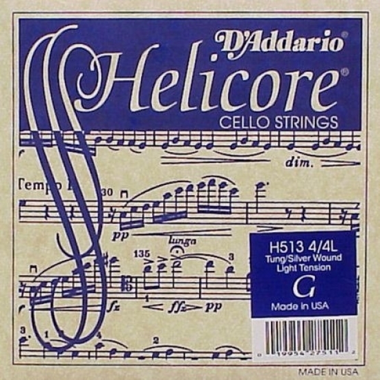 DADDARIO CELLO TEK TEL, HELICORE, C-DO, LONG SCALE, MEDIUM