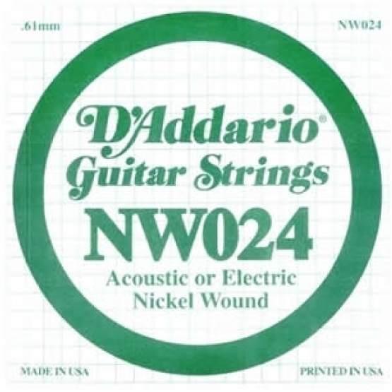 DADDARIO NW024 Elektro Akustik Tel Nickel Wound( Re)