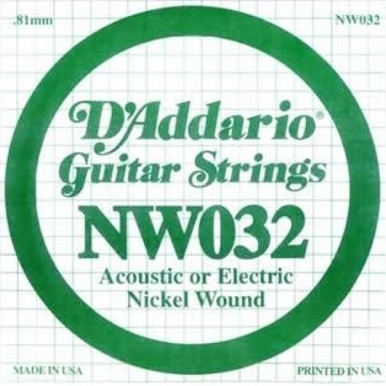 DADDARIO NW032 Elektro Akustik Tel Nickel Wound (La)