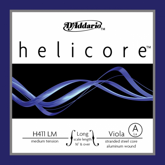 DADDARIO VİOLA TEK TEL, HELICORE, A-LA, LONG SCALE, MEDIUM