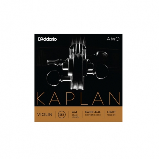 DADDARIO KEMAN TEL SETİ, KAPLAN AMO, 4/4 SCALE, LIGHT TENSION, SYNTETHIC CORE