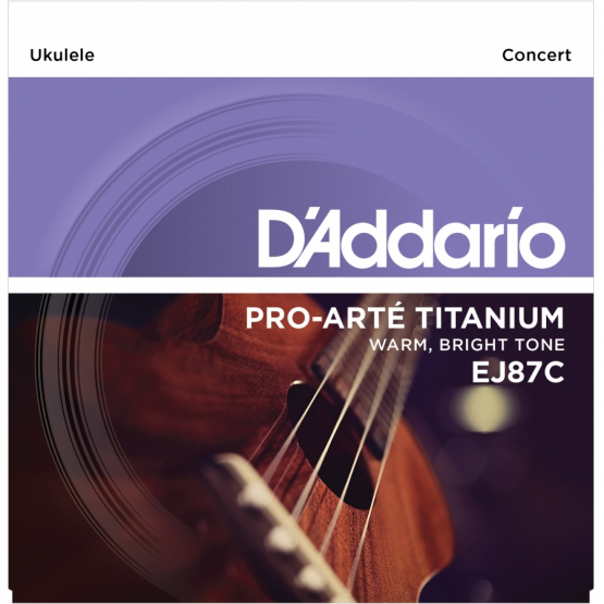 DADDARIO UKULELE TEL SETİ, CONCERT, TITANIUM, WARM BRIGHT TO, EJ87C