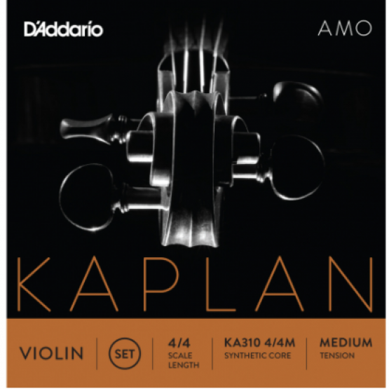 KA310 4/4M - DADDARIO KEMAN TEL SETİ, KAPLAN AMO, 4/4 SCALE, MEDIUM TENS