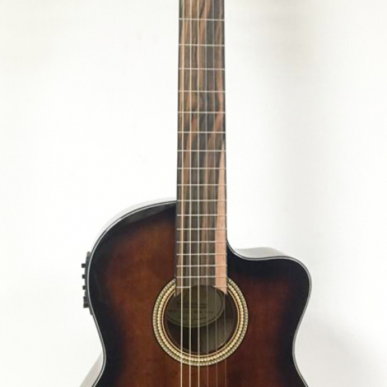 VALENCIA VC564CEBSB ELEKTRO KLASİK GİTAR, CUTAWAY, 4/4, KAHVE SUNBURST