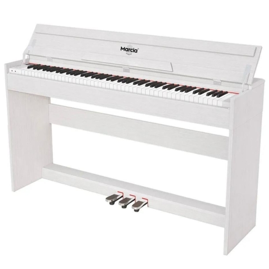 MARCİA MK-800 WH 88 Tuş Dijital Piyano (Beyaz)Bluetooth, Tuş Hassasiyeti, 88 Tuşlu, Kapaklı