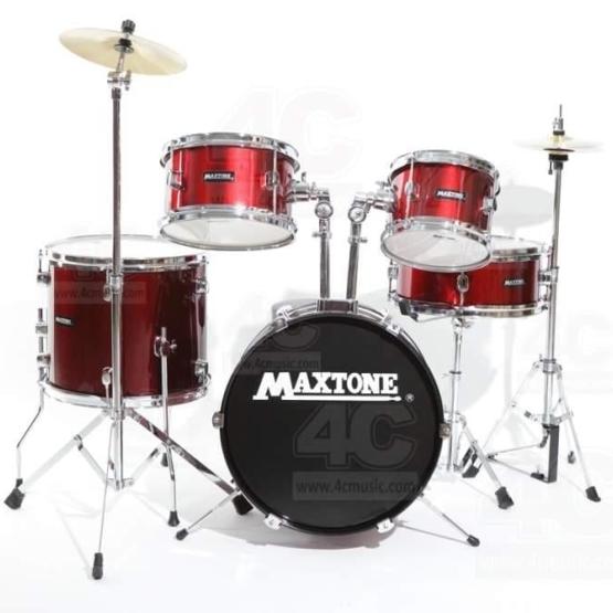 MAXTONE MXC-602MR JUNIOR DAVUL SET METALİK KIRMIZI